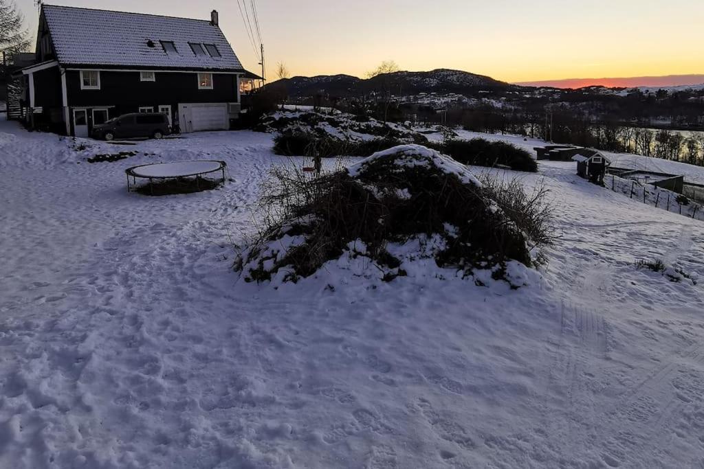 Topfloor Apartment Separate Entranc Nice View Stord Fitjar 외부 사진